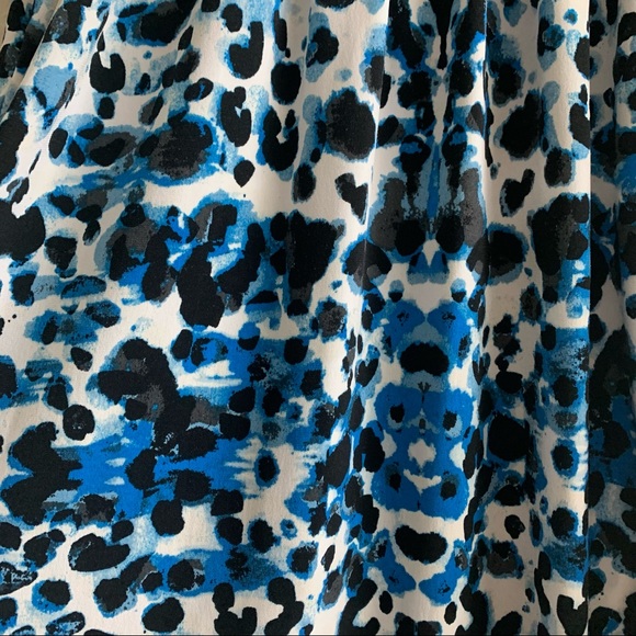 Style & Co. Animal Print Style Top-Med, Blue/White - Picture 7 of 8